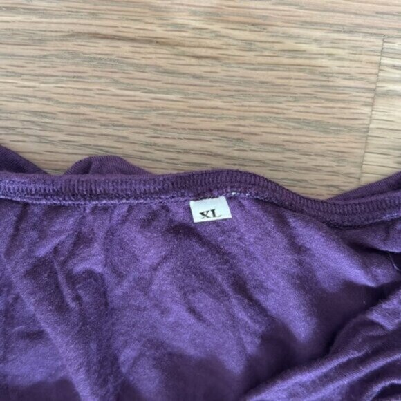 Purple Strapless Jumpsuit Large - Picture 2 of 2